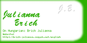 julianna brich business card